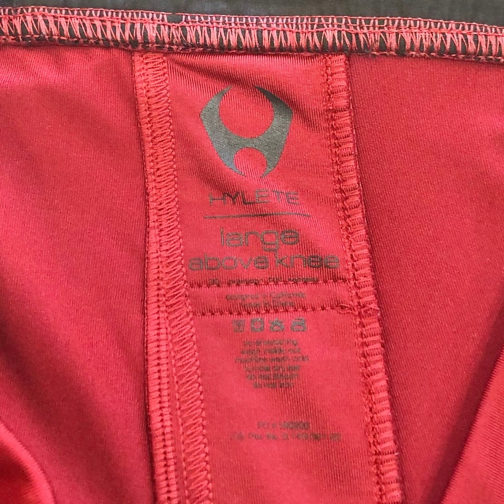 Hylete Men's Helix Workout Above the Knee Shorts Large Red/Blue - Lot of 2 - Picture 10 of 13